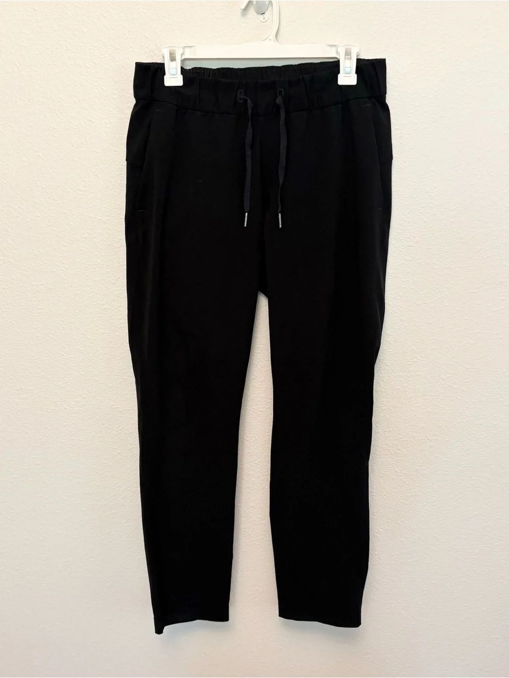 Lululemon On the Fly 7/8 Pant Woman's Size 6 Black Luxtreme Drawstring Travel